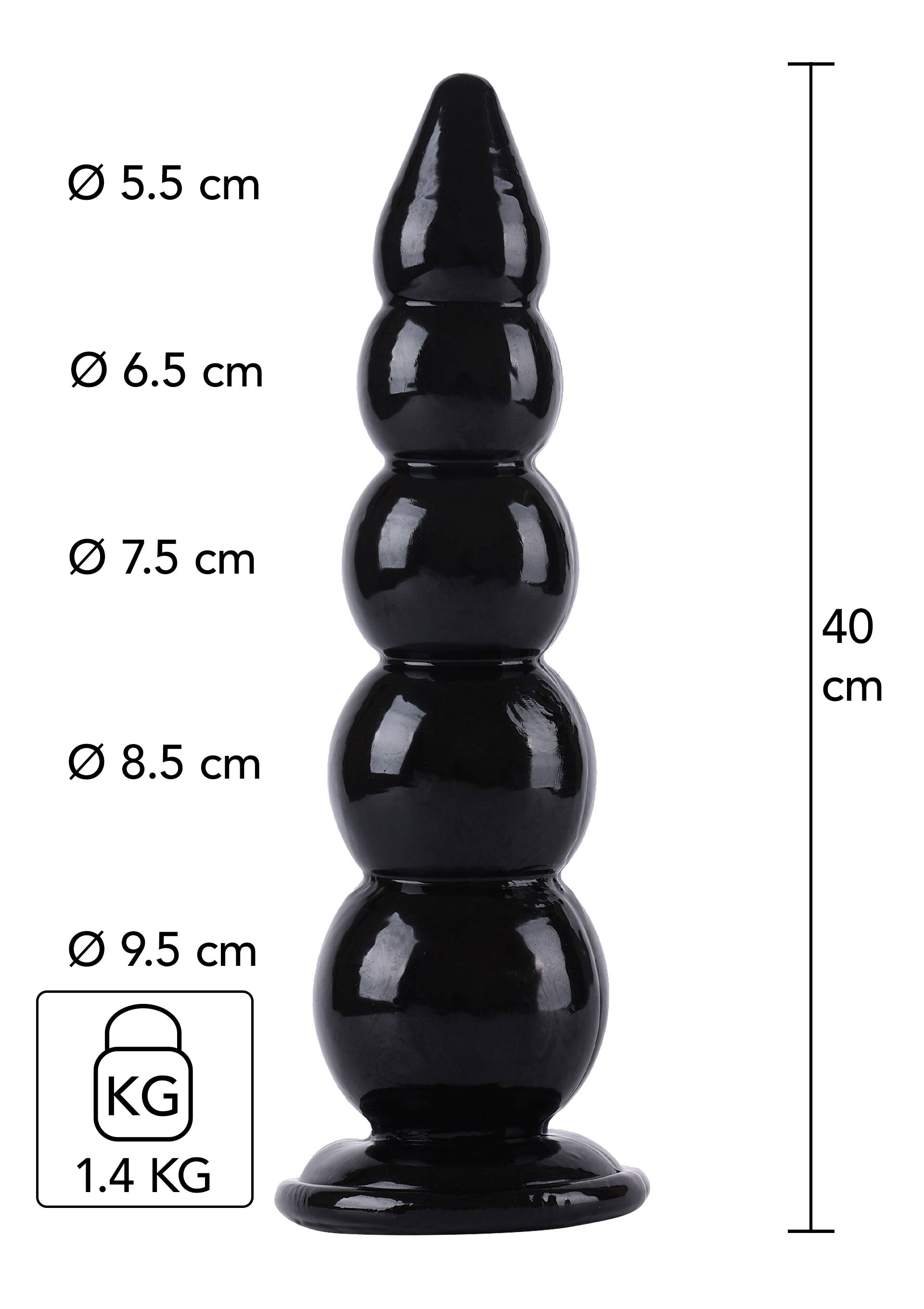 Extreme Buttplug Balls XXXL 40cm HIDDEN DESIRE EU Extreme Buttplug Balls XXXL 40cm HIDDEN DESIRE EU